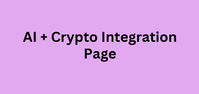 AI + Crypto Integration Page