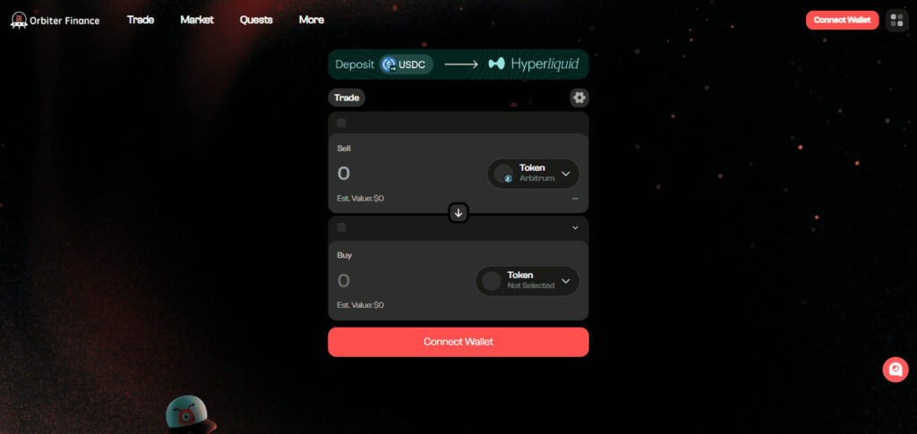 Orbiter Finance Gasless