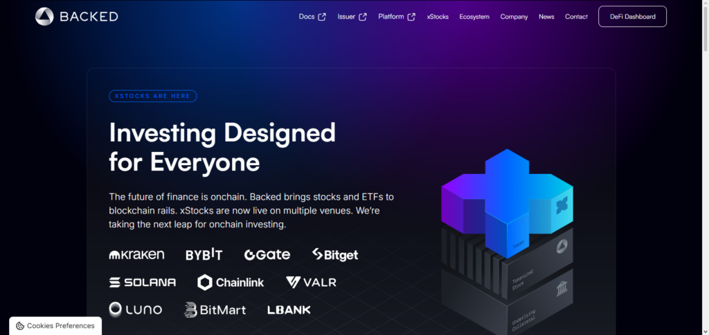 Backed Finance DEX