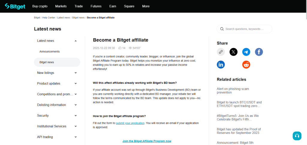 Bitget Affiliate