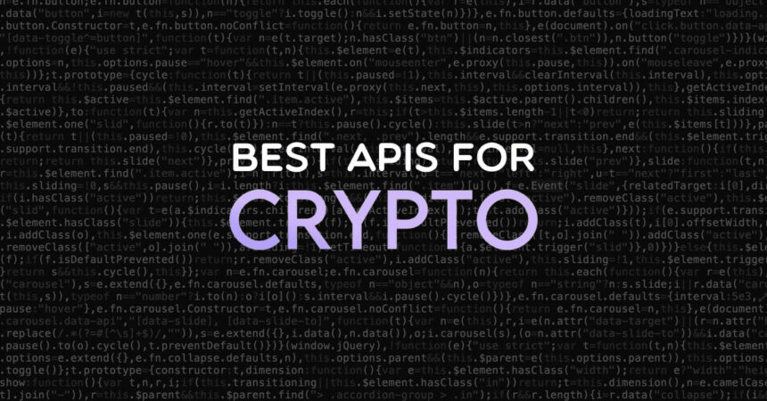 10 Best Financial Infrastructure APIs for Crypto in 2026