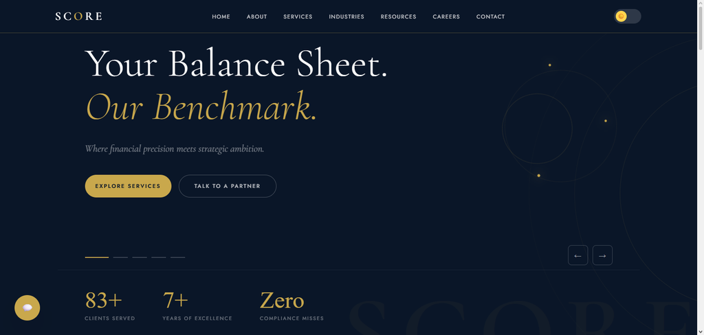 SCORE CFO