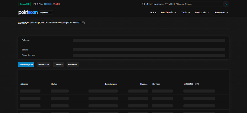 PoktScan Gateway